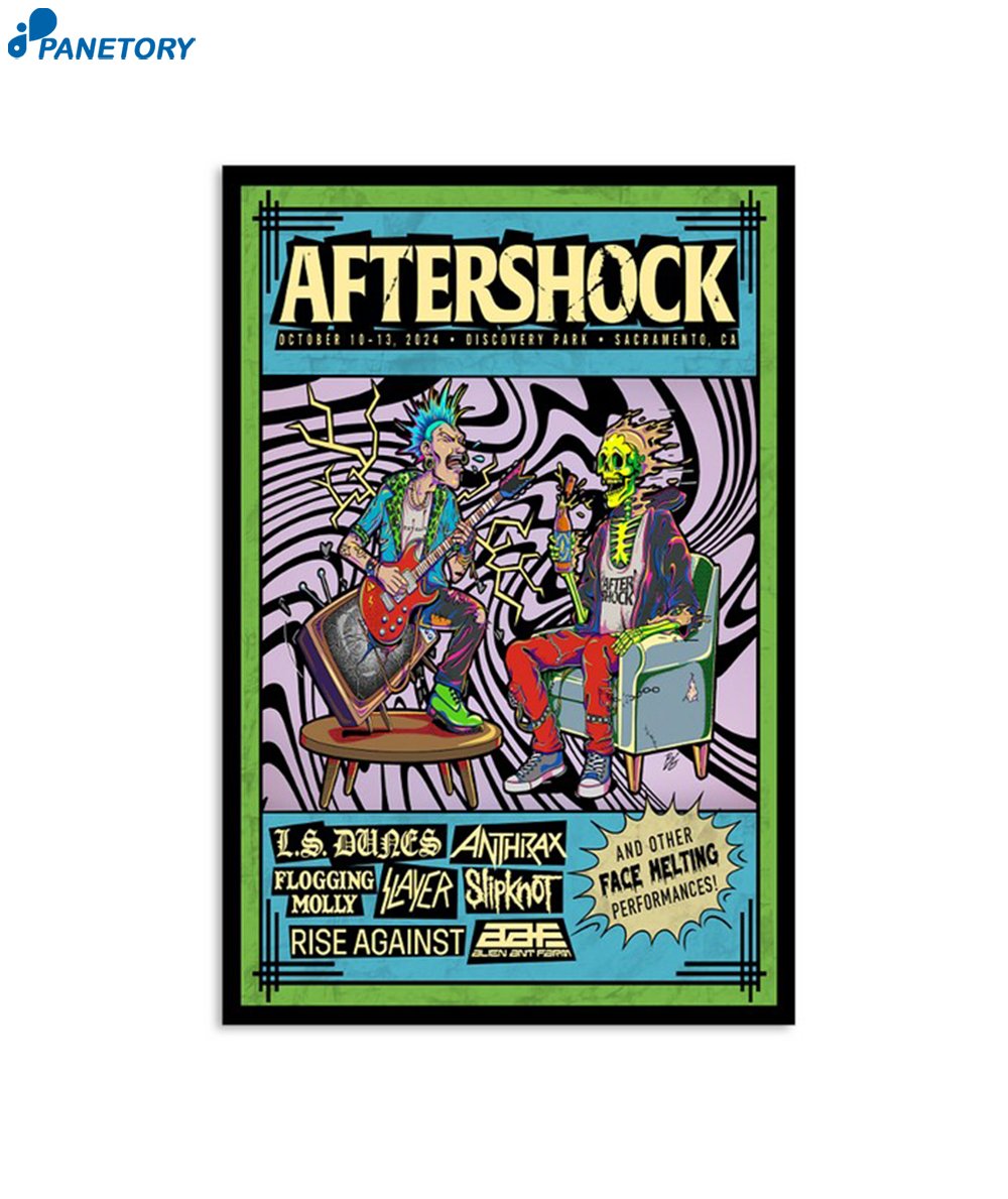 Aftershock Festival Discovery Park Sacramento Ca October 10-13 2024 Poster 2 Aftershock Festival Discovery Park Sacramento Ca October 10-13 2024 Poster