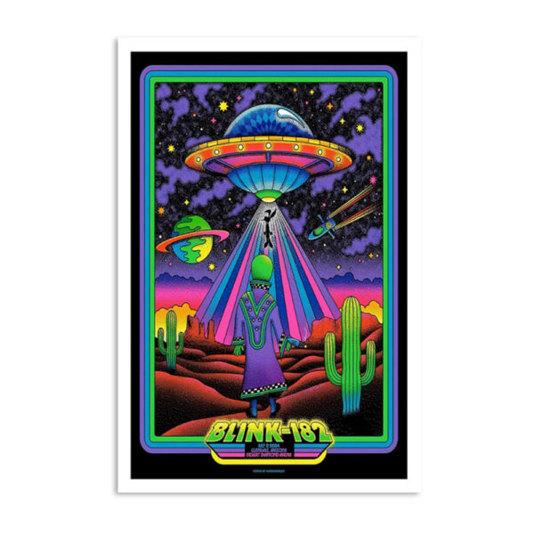Blink-182 Desert Diamond Arena Glendale Az July 2 2024 Poster