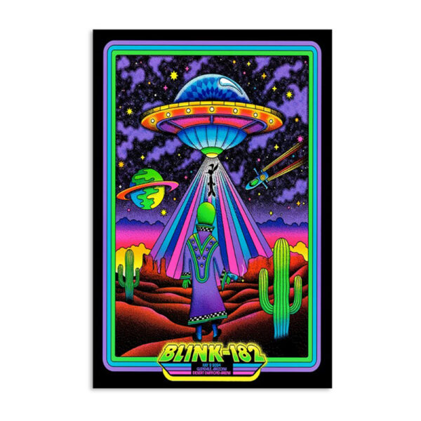 Blink 182 Desert Diamond Arena In Glendale Az July 2 2024 Poster
