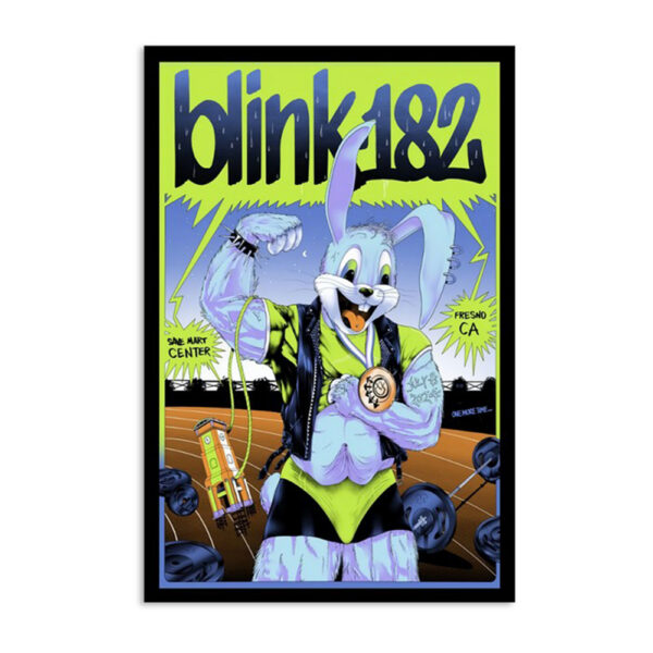 Blink 182 July 8 2024 Save Mart Center Fresno Ca Poster