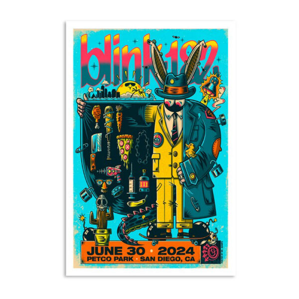 Blink-182 Petco Park San Diego Ca June 30 2024 Poster