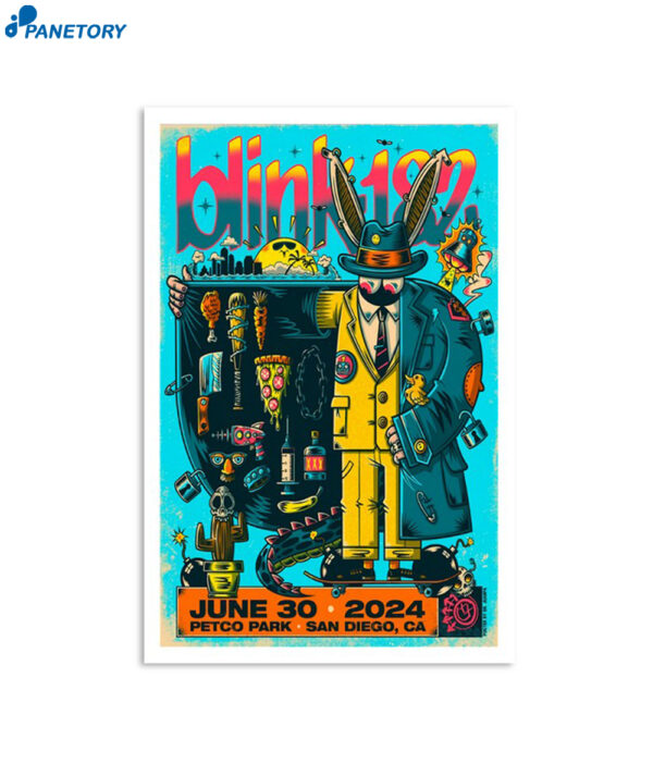 Blink-182 Petco Park San Diego Ca June 30 2024 Poster