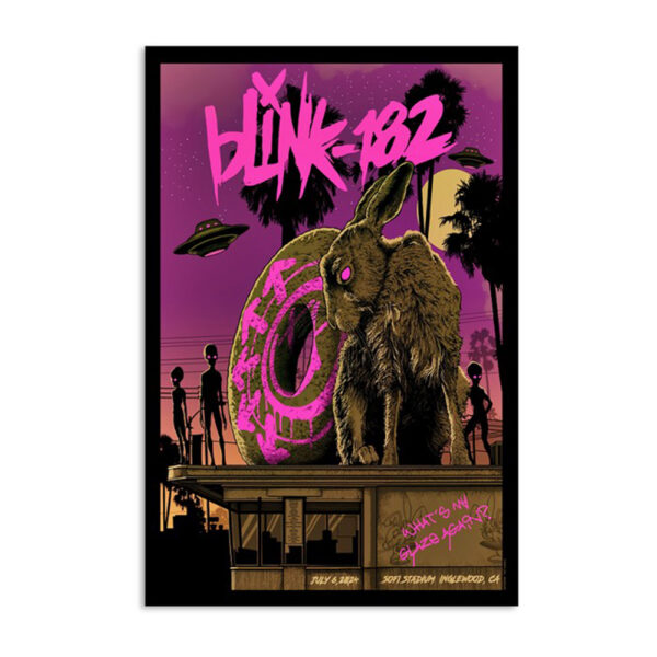 Blink 182 Sofi Stadium Inglewood Ca July 6 2024 Poster