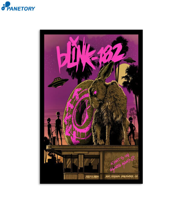 Blink 182 Sofi Stadium Inglewood Ca July 6 2024 Poster 2024