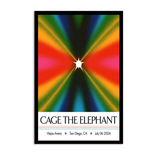 Cage The Elephant Viejas Arena San Diego Ca July 6 2024 Poster
