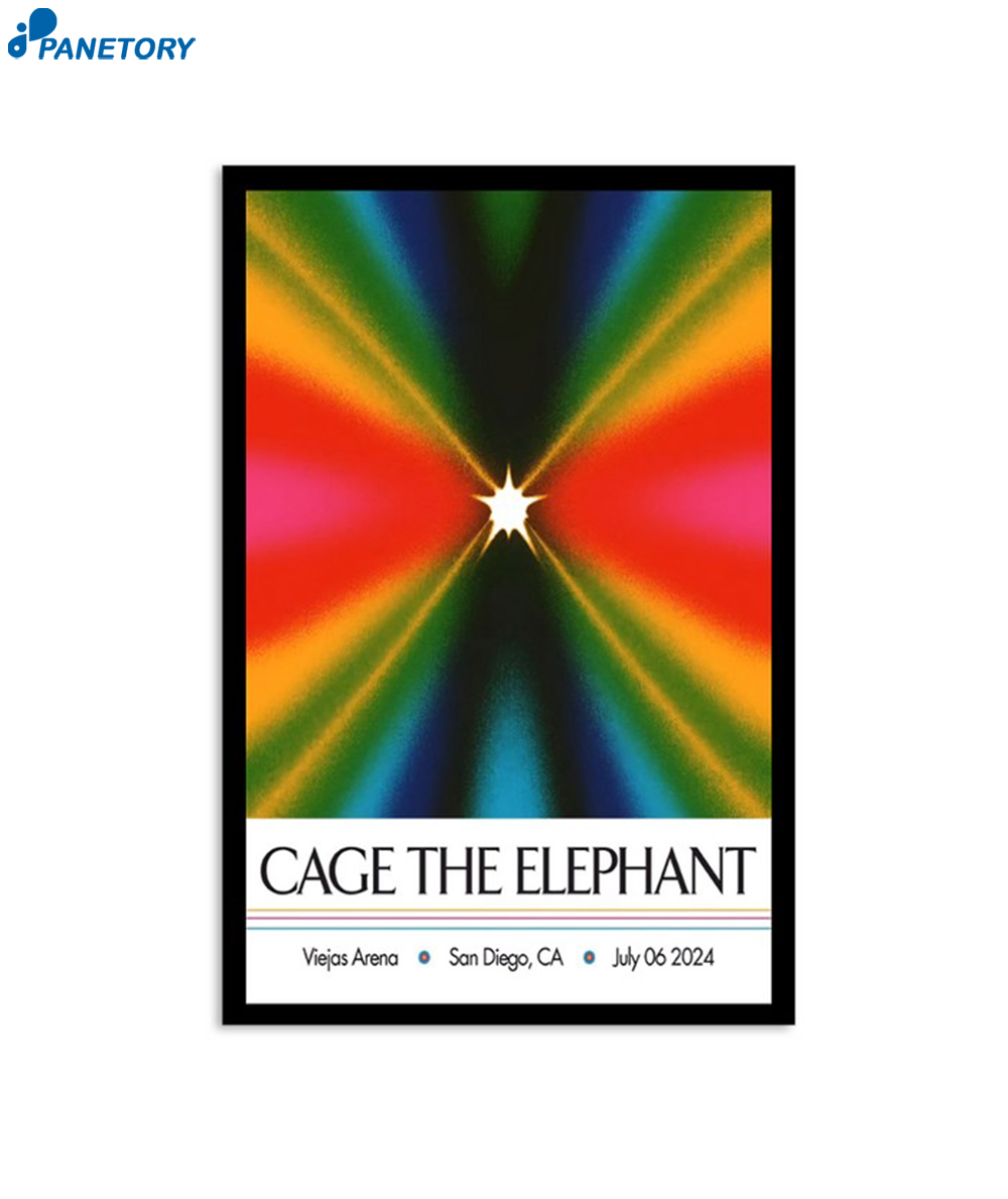Cage The Elephant Viejas Arena San Diego Ca July 6 2024 Poster 2 Cage The Elephant Viejas Arena San Diego Ca July 6 2024 Poster