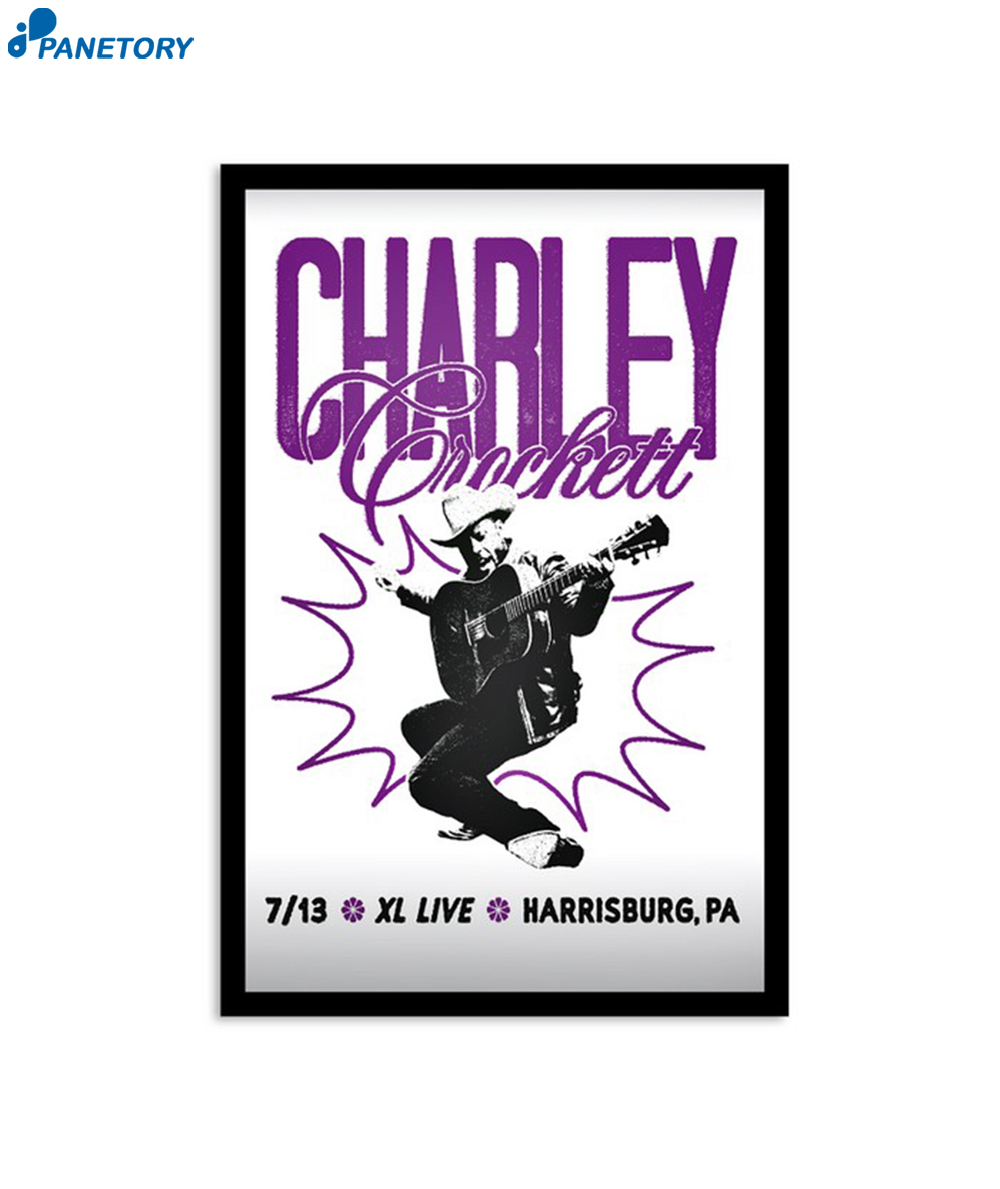 Charley Crockett July 13 2024 Tour Harrisburg Pa Poster 2 Charley Crockett July 13 2024 Tour Harrisburg Pa Poster