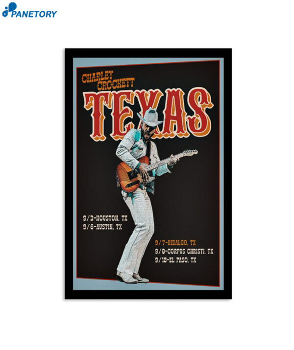 Charley Crockett Show Texas Sep 2024 Poster