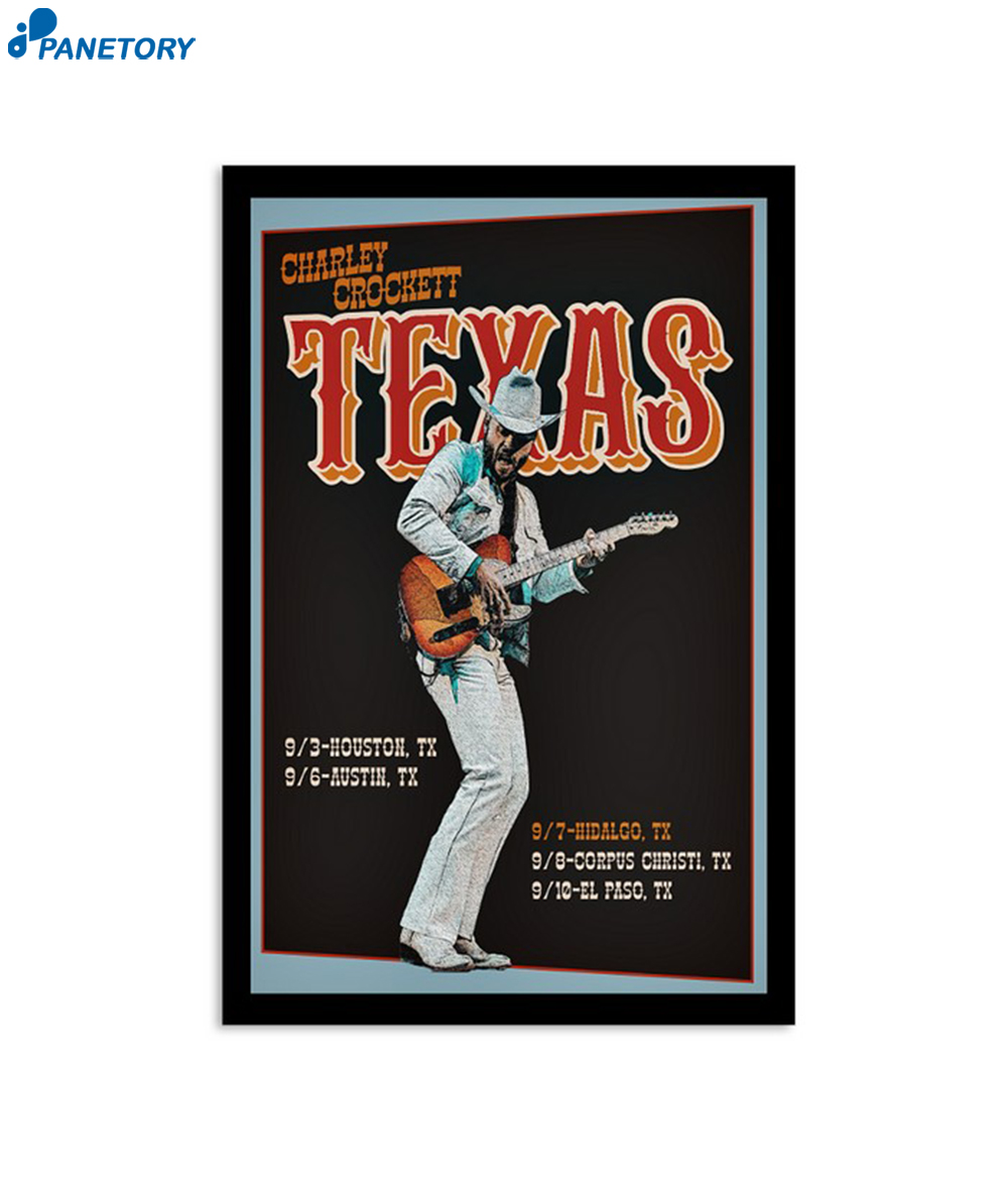 Charley Crockett Show Texas Sep 2024 Poster 2 Charley Crockett Show Texas Sep 2024 Poster