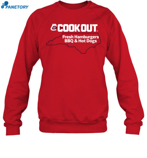 Cook Out Fresh Hamburgers Bbq & Hot Dogs Shirt 1