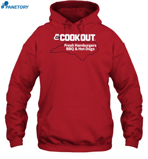 Cook Out Fresh Hamburgers Bbq & Hot Dogs Shirt 2