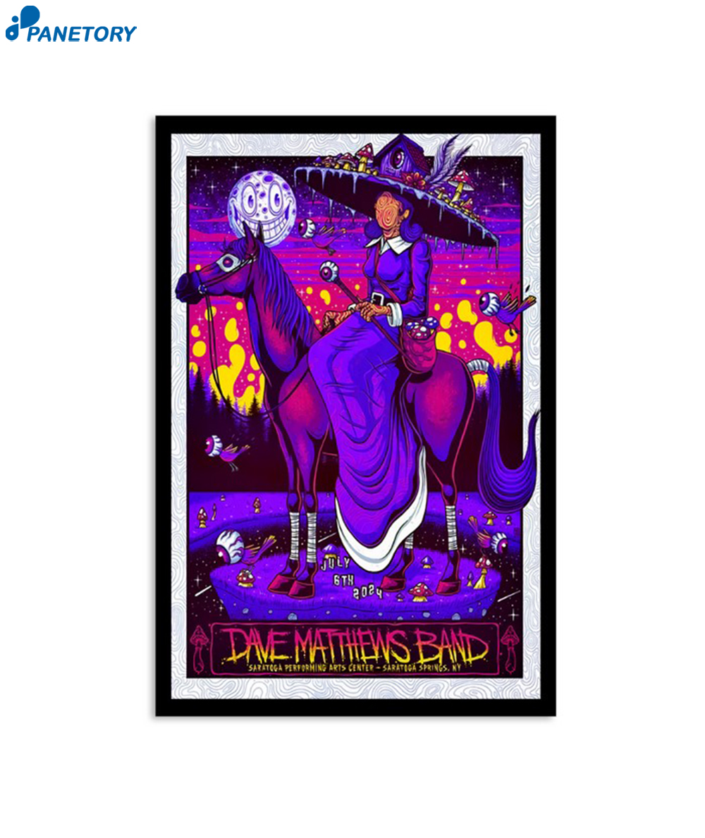 Dave Matthews Band Spac Saratoga Springs Ny July 6 2024 Poster 2 Dave Matthews Band Spac Saratoga Springs Ny July 6 2024 Poster