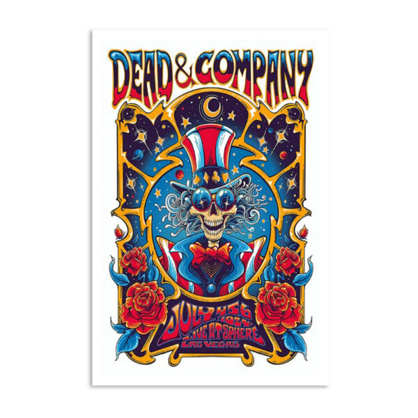 Dead & Company Sphere Las Vegas Nv July 2024 Poster