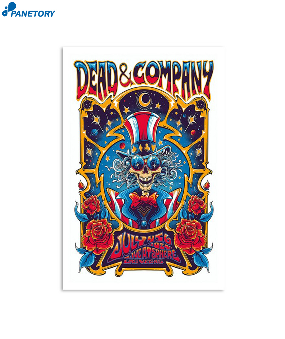 Dead & Company Sphere Las Vegas Nv July 2024 Poster 2 Dead & Company Sphere Las Vegas Nv July 2024 Poster