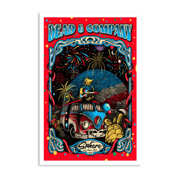 Dead & Company Sphere Las Vegas Nv July 4 2024 Poster