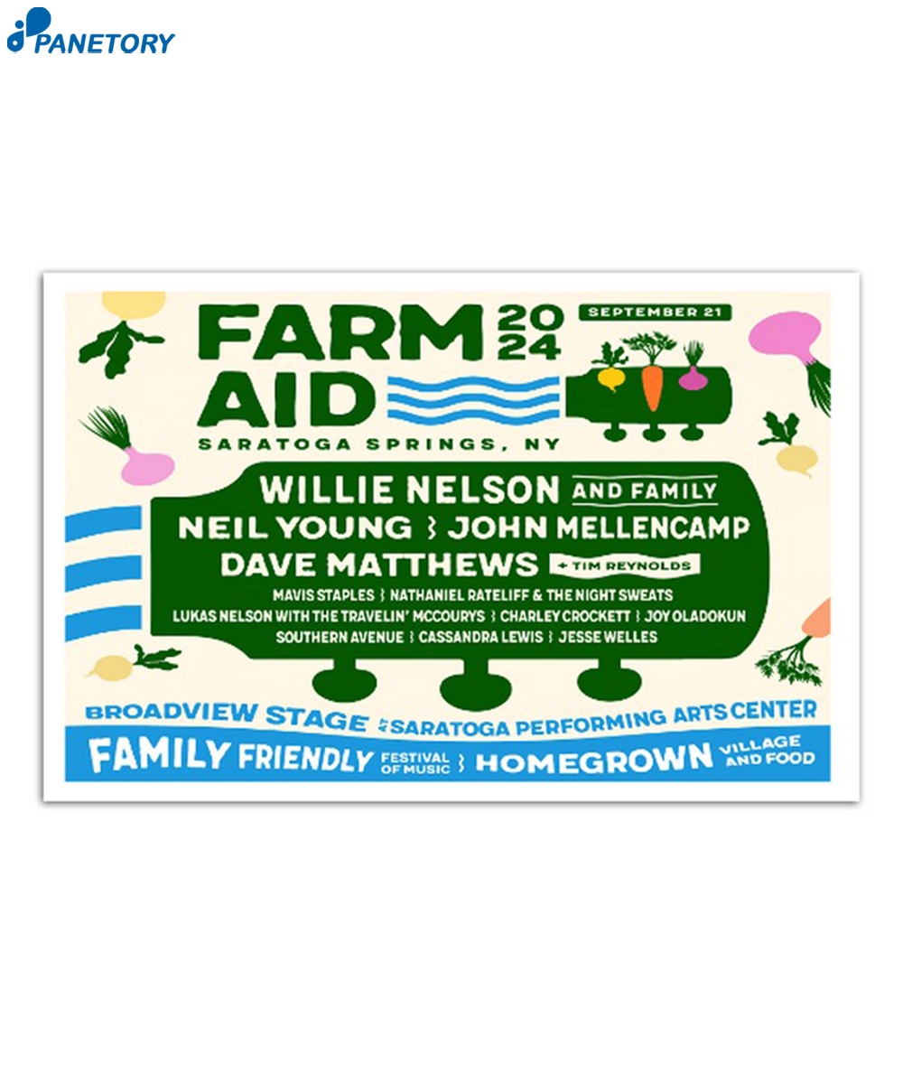 Farm Aid Broadview Stage At Spac In Saratoga Springs NY Sep 21 2024 Poster 2 Farm Aid Broadview Stage At Spac In Saratoga Springs Ny Sep 21 2024 Poster
