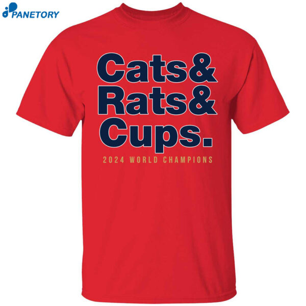 Florida Hockey Cats Rats Cups 2024 World Champions Shirt