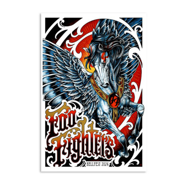 Foo Fighters June 30 2024 Hellfest Poster