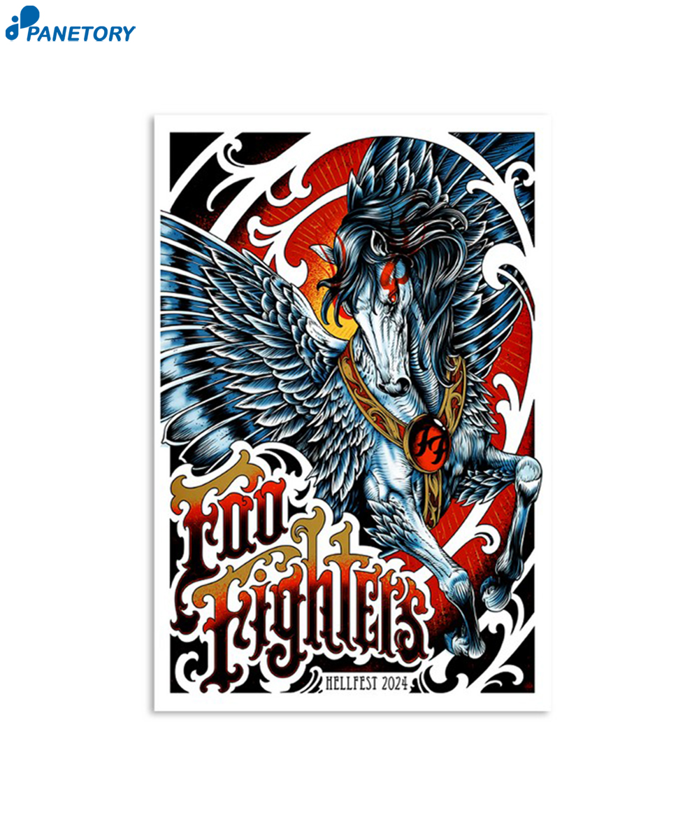 Foo Fighters June 30 2024 Hellfest Poster 2 Foo Fighters June 30 2024 Hellfest Poster