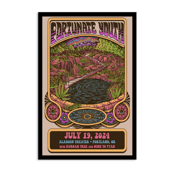 Fortunate Youth Aladin Theatre Portland Or July 19 2024 Poster
