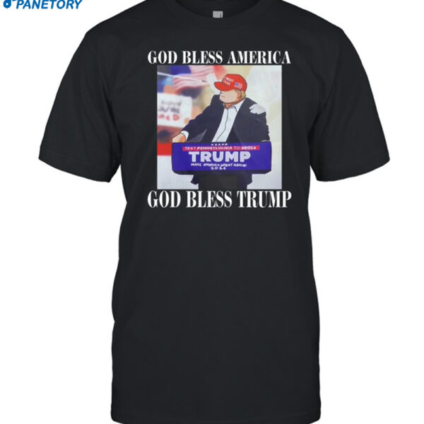 God Bless America God Bless Trump Shirt