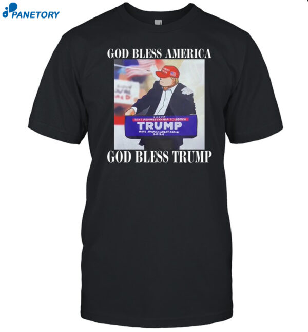 God Bless America God Bless Trump Shirt