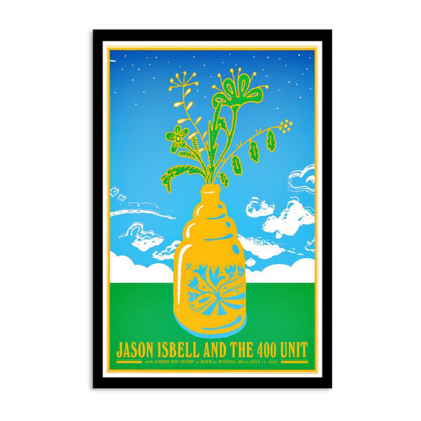 Jason Isbell And The 400 Unit July 11 2024 Wave Wichita KS Poster