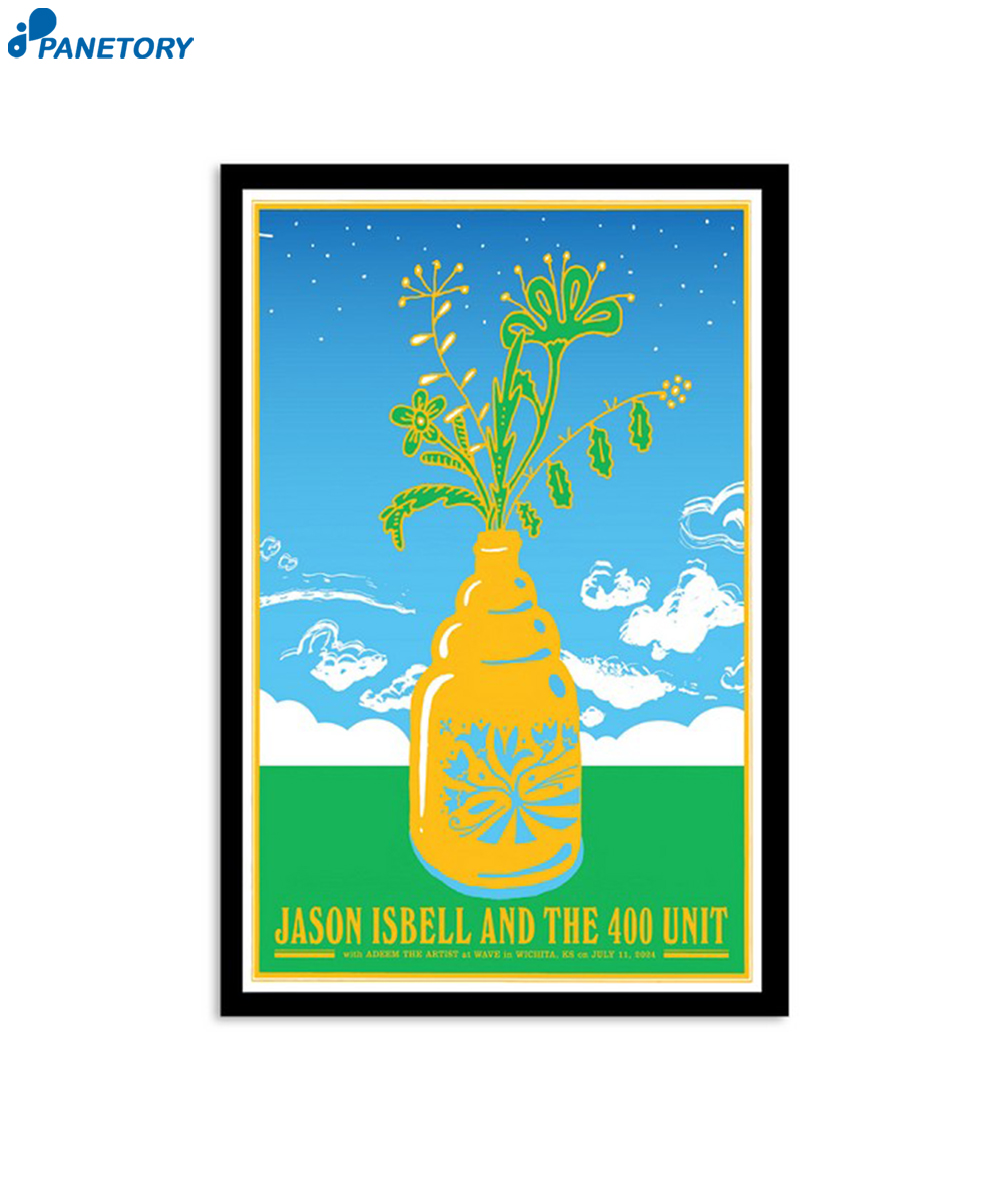 Jason Isbell Ks 2024 Show Wichita Poster 2 Jason Isbell Ks 2024 Show Wichita Poster