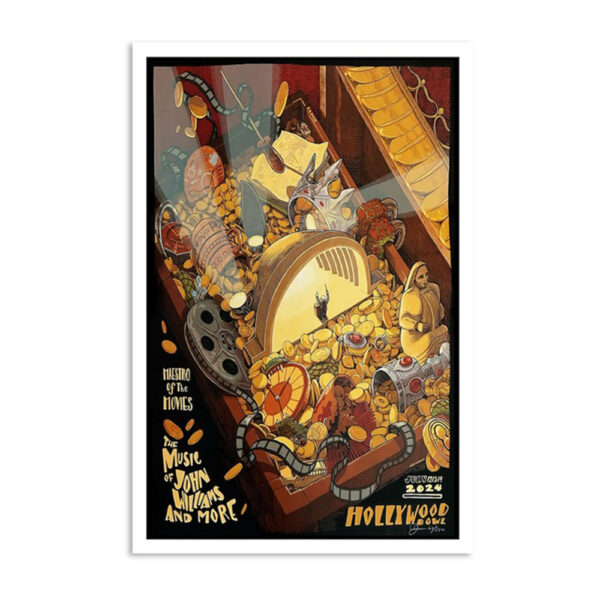 John Williams July 12-14 2024 Hollywood Bowl Los Angeles CA Poster