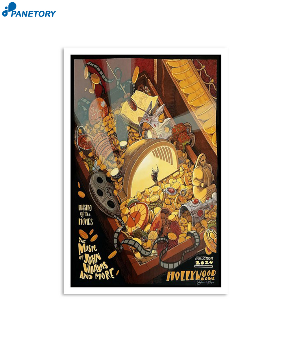 John Williams July 12-14 2024 Hollywood Bowl Los Angeles CA Poster 2 John Williams July 12-14 2024 Hollywood Bowl Los Angeles Ca Poster