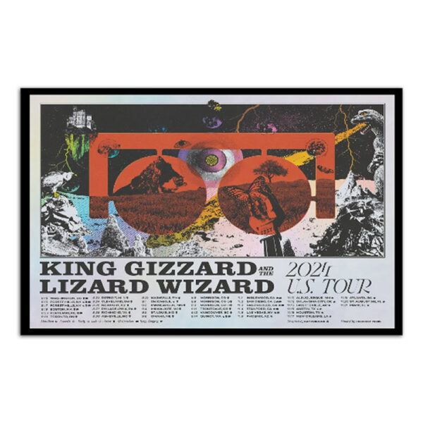King Gizzard And The Lizard Wizard Us Tour 2024 Poster