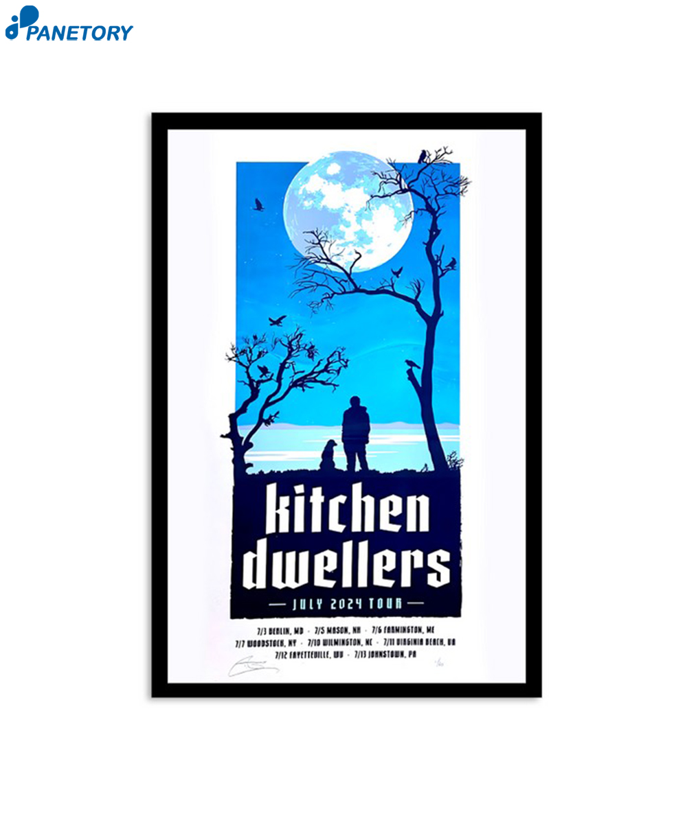 Kitchen Dwellers July 2024 Tour Poster 2 Kitchen Dwellers July 2024 Tour Poster