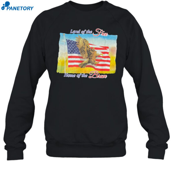 Land Of The Free Home Of The Brave United States Flag Shirt 1