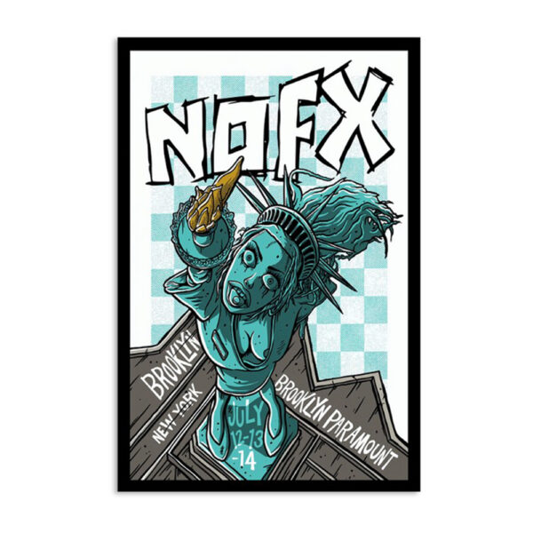 Nofx Brooklyn Paramount Brooklyn Ny July 12-14 2024 Poster
