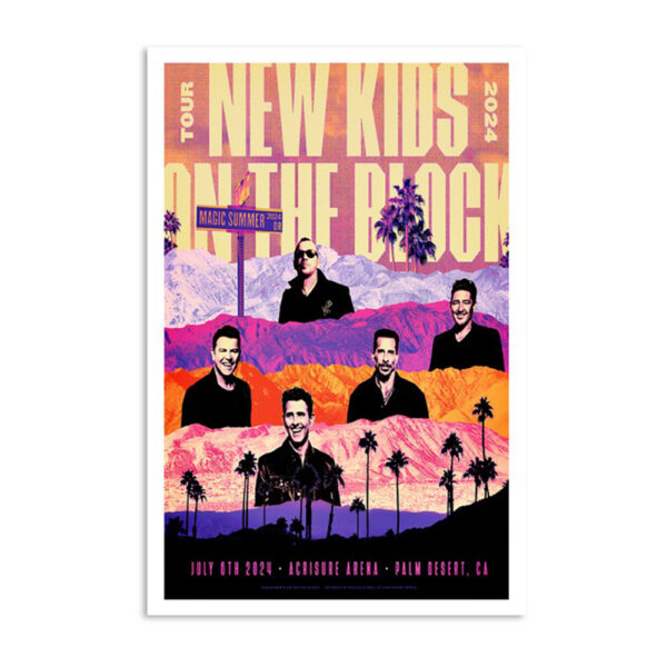 New Kids On The Block Acrisure Arena Palm Desert Ca July 6 2024 Poster