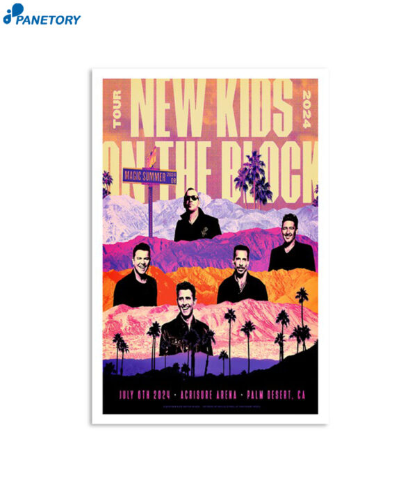New Kids On The Block Acrisure Arena Palm Desert Ca July 6 2024 Poster
