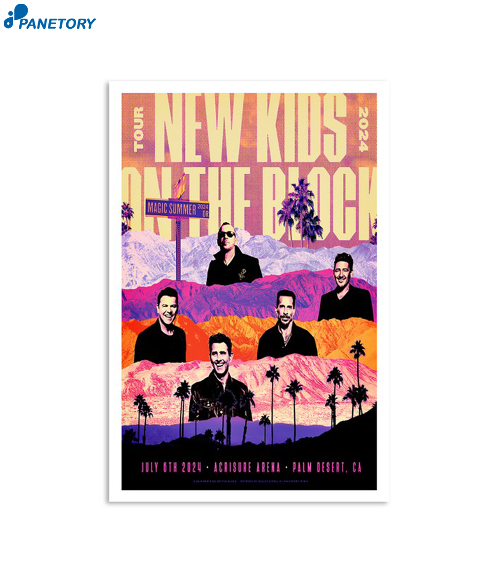 New Kids On The Block Acrisure Arena Palm Desert Ca July 6 2024 Poster 2024