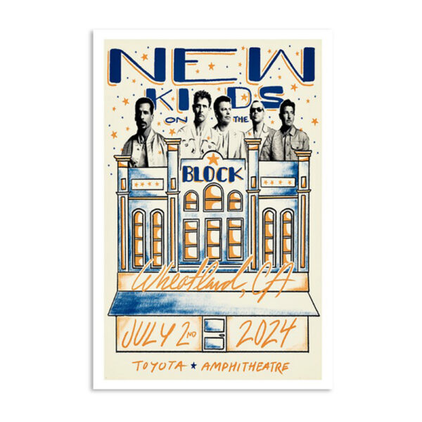 New Kids On The Block Wheatland Ca July 2 2024 Poster