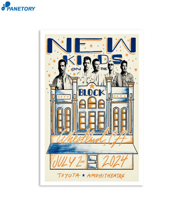 New Kids On The Block Wheatland Ca July 2 2024 Poster