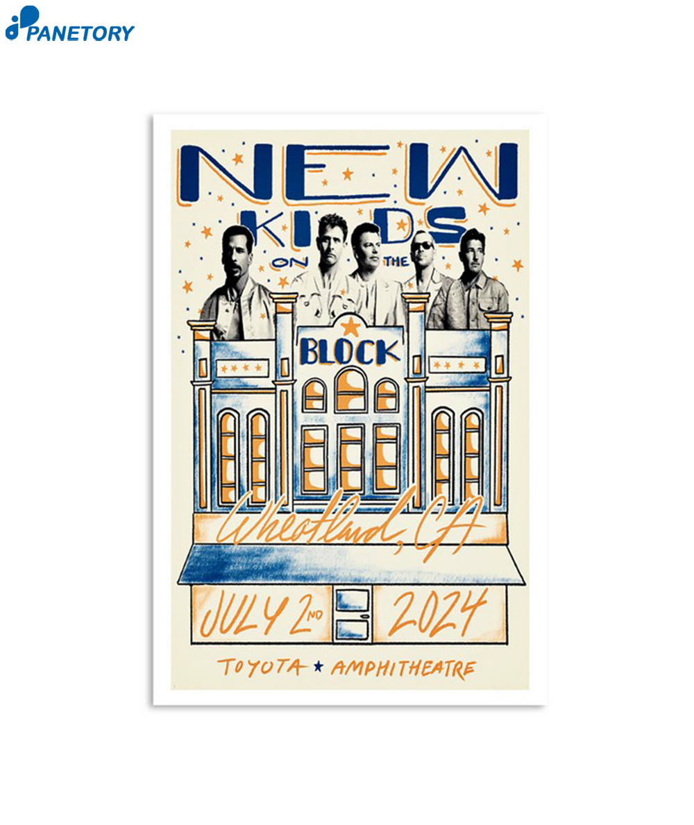 New Kids On The Block Wheatland Ca July 2 2024 Poster 2 New Kids On The Block Wheatland Ca July 2 2024 Poster