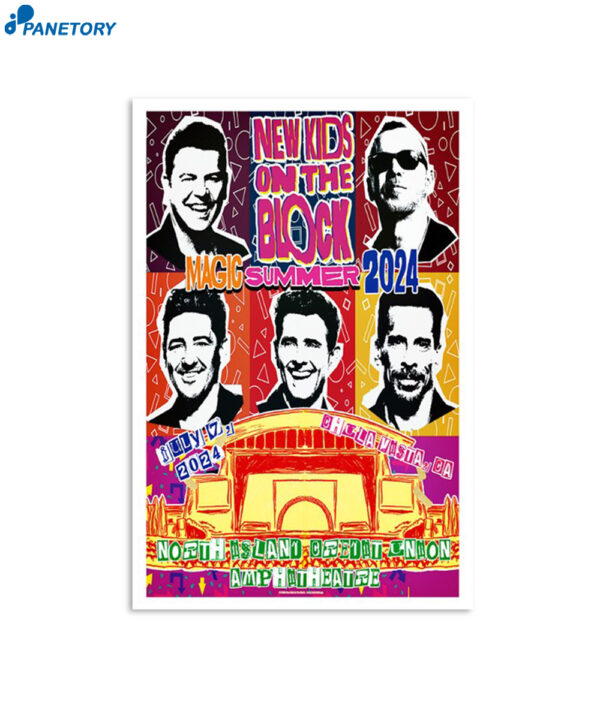 New Kids On The Blocks July 7 2024 Chula Vista Ca Poster