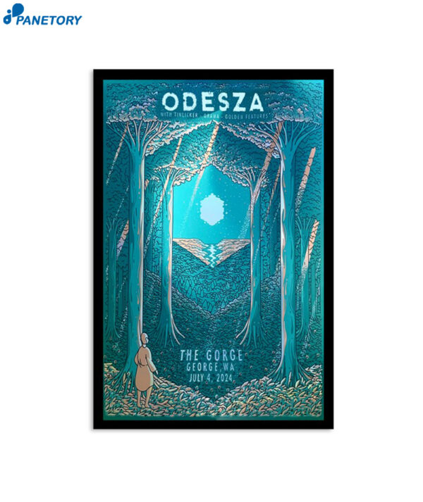 Odesza Gorge Amphitheatre George Wa July 4 2024 Poster