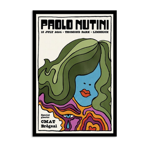 Paolo Nutini Jul 13 2024 Tour Limerick Ireland Poster