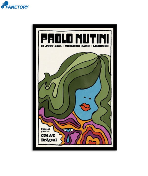 Paolo Nutini Jul 13 2024 Tour Limerick Ireland Poster