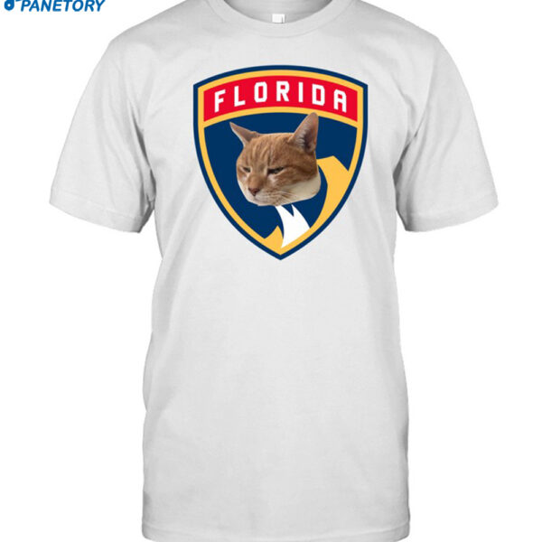 Paul Maurice Wearing Florida Panthers Cat Shirt