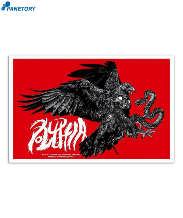 Polyphia July 13 2024 Carpa Velodromo Ciudad De Mexico Poster