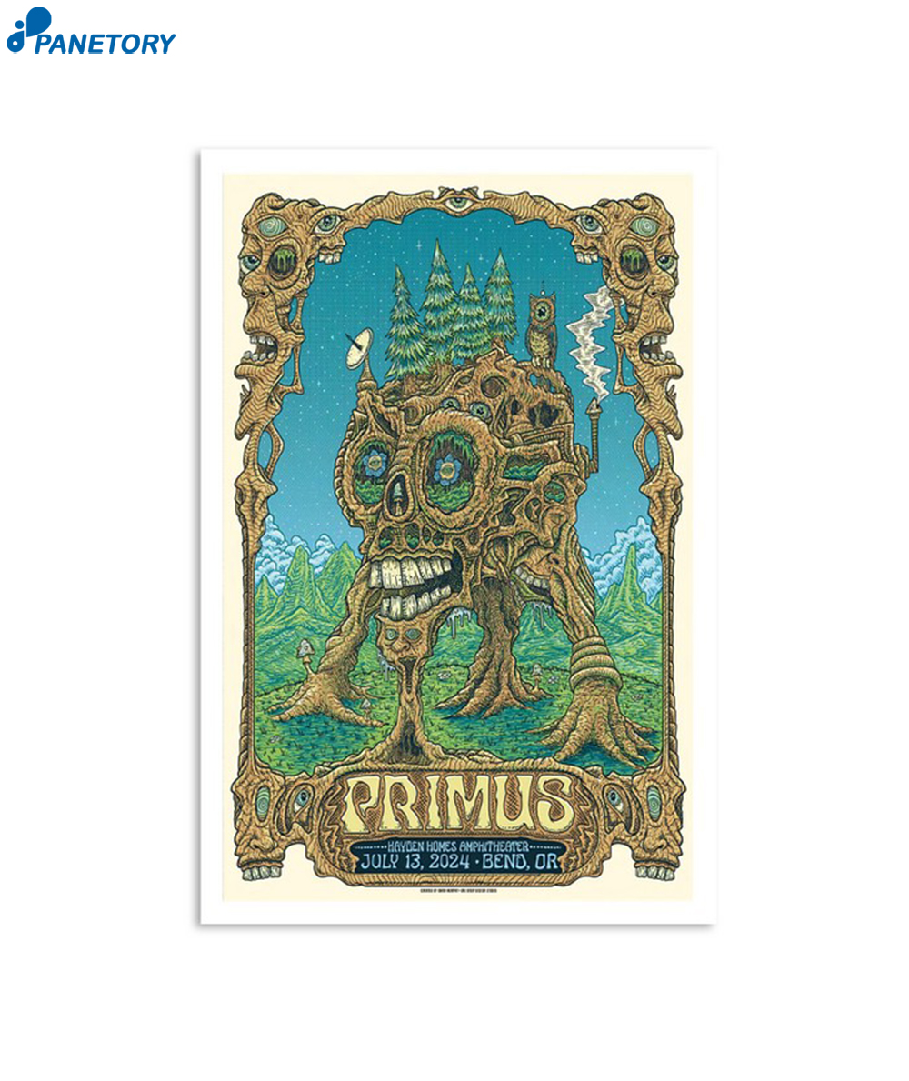 Primus July 13 2024 Hayden Homes Amphitheater Bend OR Poster 2 Primus July 13 2024 Hayden Homes Amphitheater Bend Or Poster