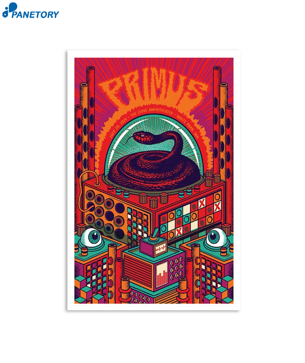 Primus Ledge Amphitheater Waite Park Mn July 26 2024 Poster 2 Primus Ledge Amphitheater Waite Park Mn July 26 2024 Poster