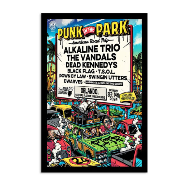 Punk In The Park Sep 14 2024 Central Florida Fairgrounds Orlando FL Poster