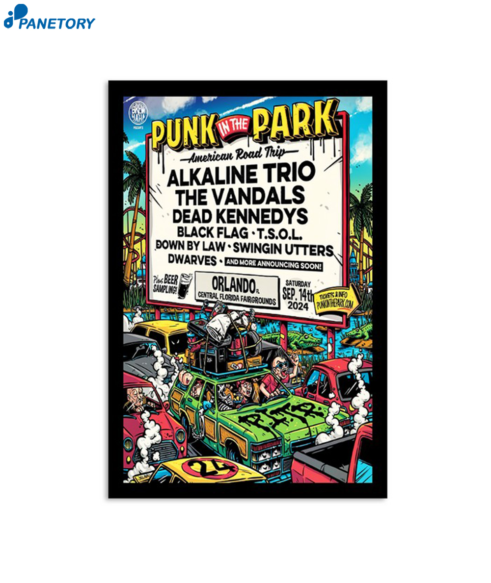 Punk In The Park Sep 14 2024 Central Florida Fairgrounds Orlando FL Poster 2 Punk In The Park Sep 14 2024 Central Florida Fairgrounds Orlando Fl Poster